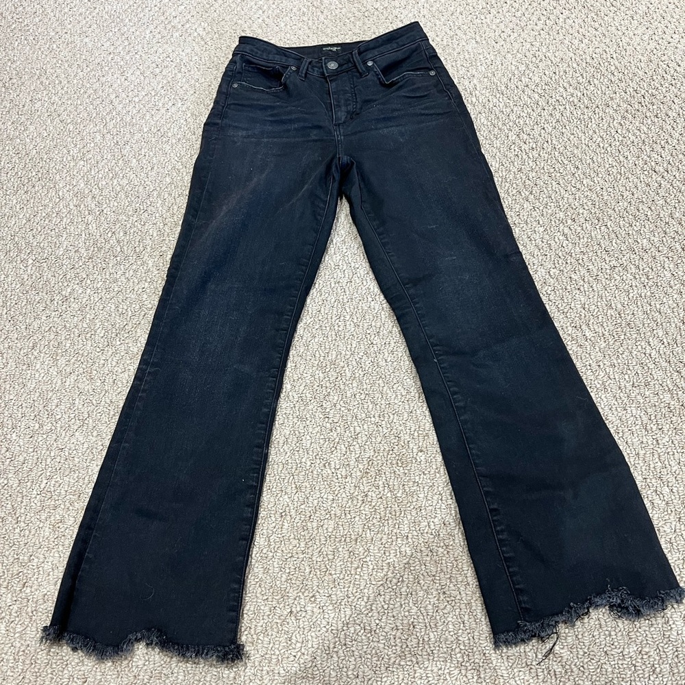 Silver Flare Leg Jeans